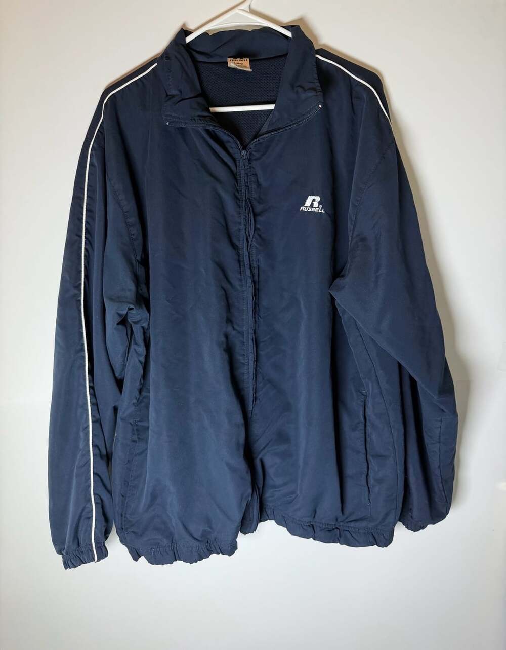 Russell Athletic Blue Reversible Windbreaker Jacket Size L/G